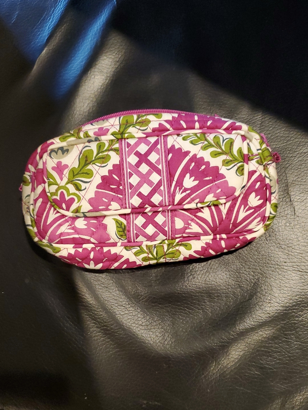 Vera Bradley Julip Tulip Floral Quilted Cosmetic Bag With Mirror Retired